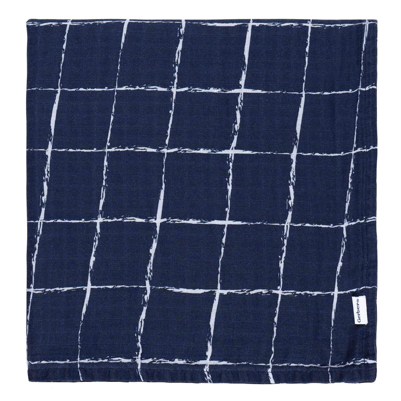 Gerber Childrenwear Coastal Calm Soft Cotton Muslin Baby Blanket, 2-pk X8