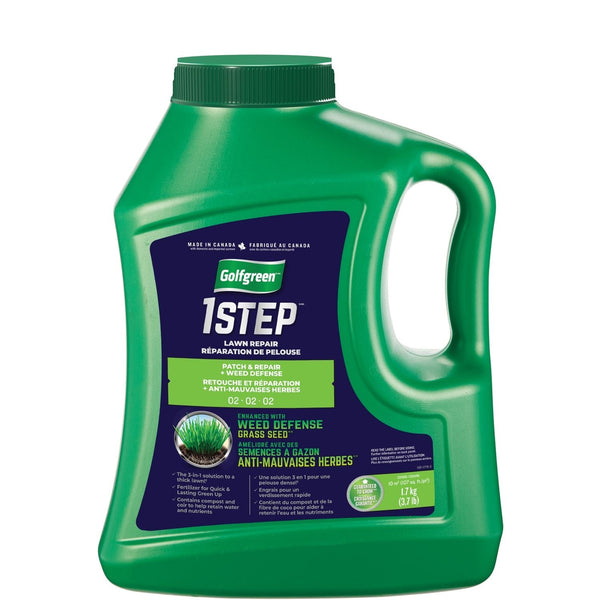 Golfgreen 1-Step Patch & Repair + Weed Defense 02-02-02 Grass Seed, 1.7-kg P9