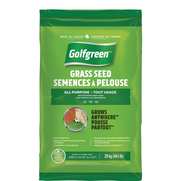 Golfgreen All Purpose Grass Seed with Starter Fertilizer, 20kg Y8