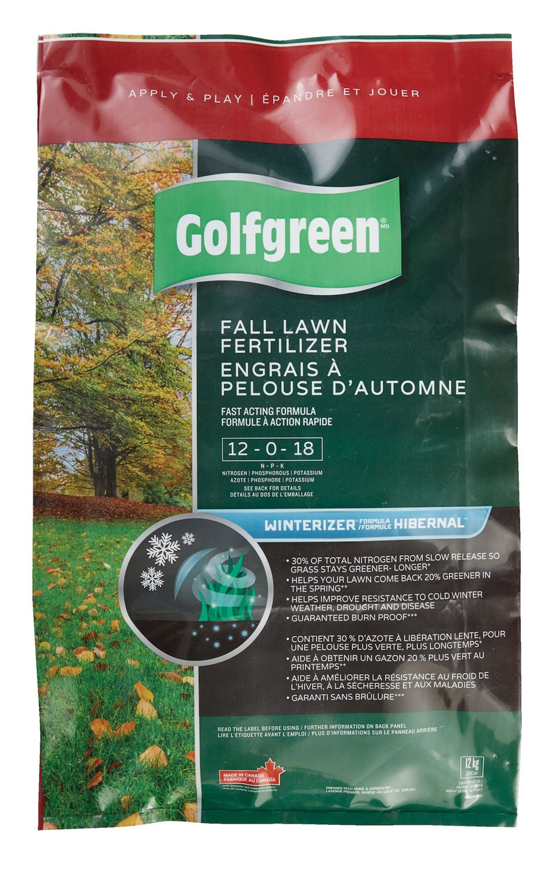 Golfgreen Fall Lawn Fertilizer, 12-0-18, 12-kg P7