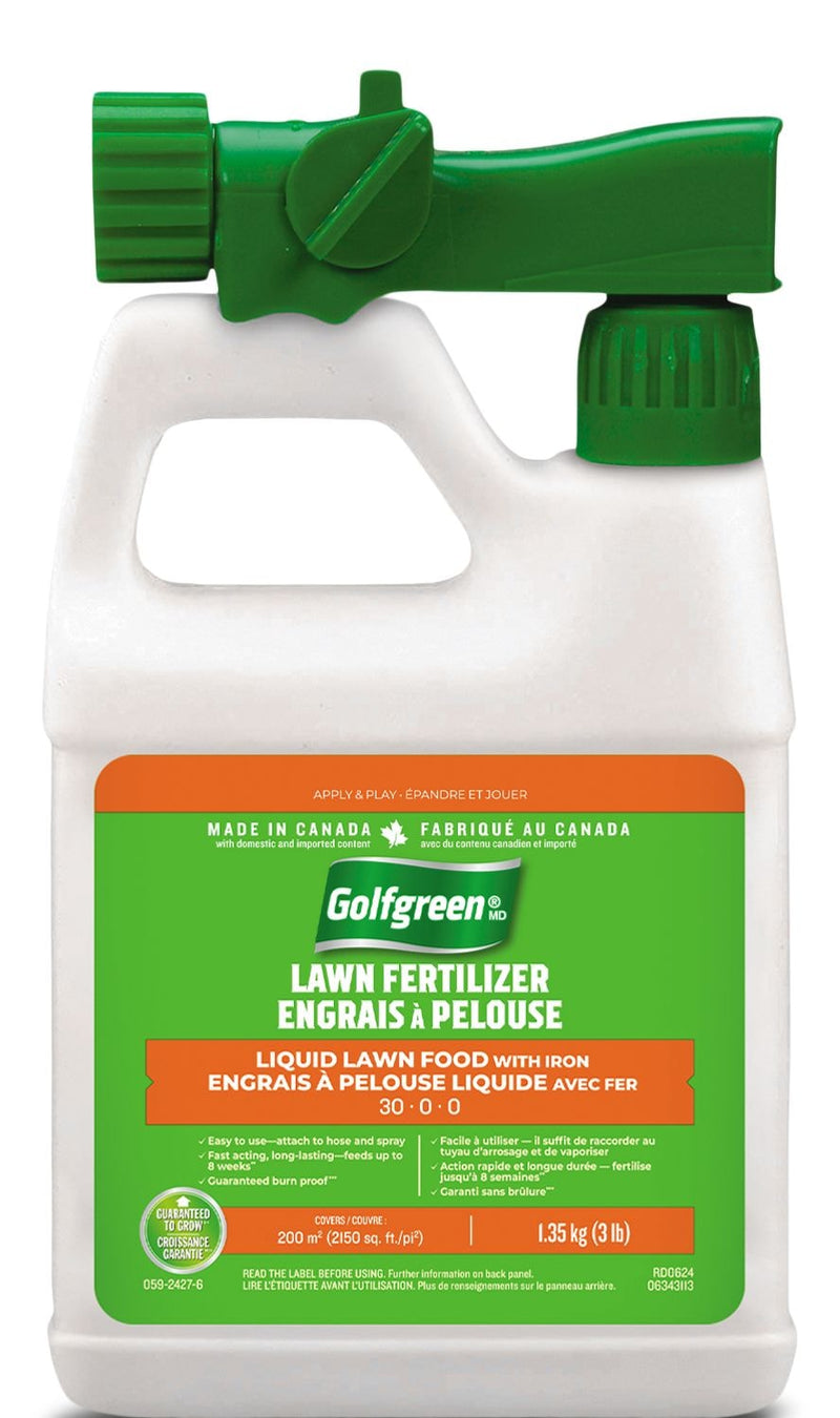 Golfgreen Liquid Lawn Fertilizer, 30-0-0, 1.35-kg M9