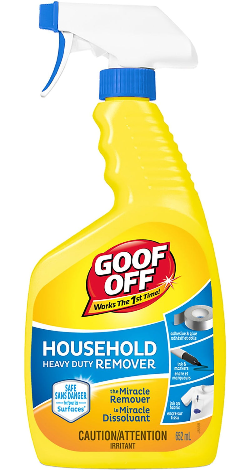 Goof Off Household Heavy Duty Remover, Multi-Purpose Spot & Stain Spray Cleaner, 652-mL J6