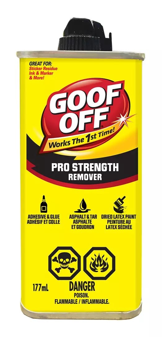 Goof Off Pro Strength Remover Multi-Purpose Household Spot & Stain Cleaner, 177-mL V8