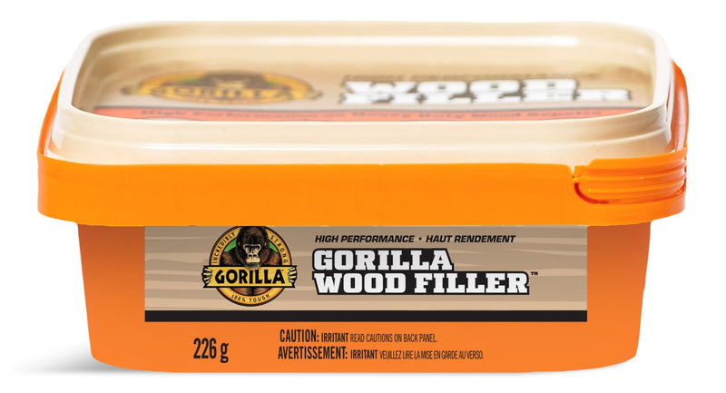 Gorilla Glue Interior/Exterior Wood Filler, For Cracks, Gouges & Holes, 8-oz B9