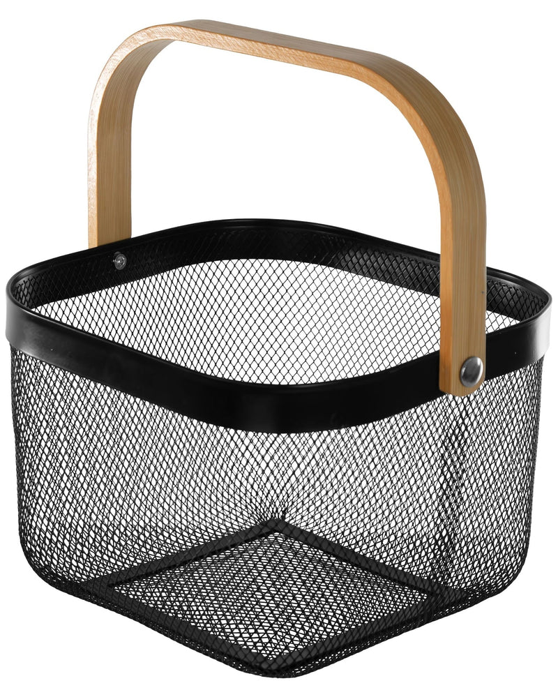 Gracious Living Wired Basket, Black A0
