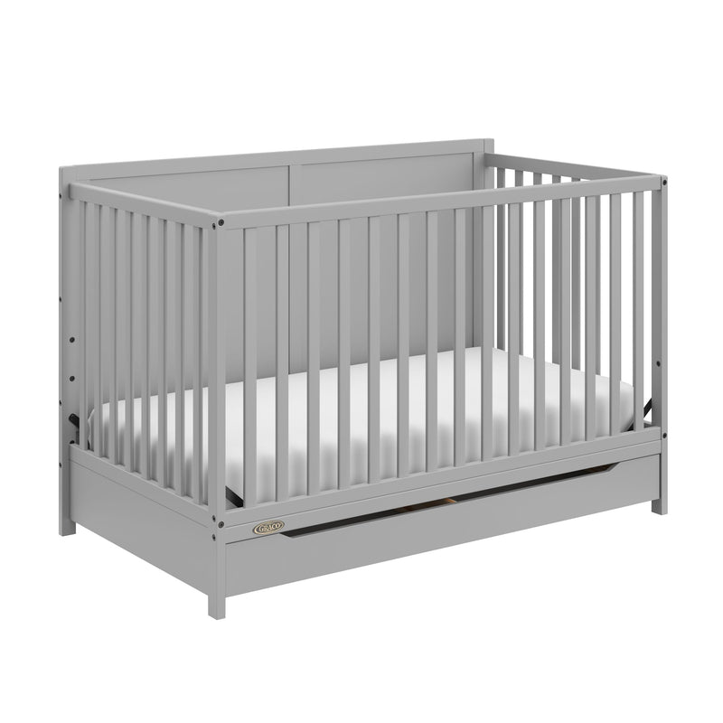 Graco Melrose 5-In-1 Convertible Crib, Grey V5
