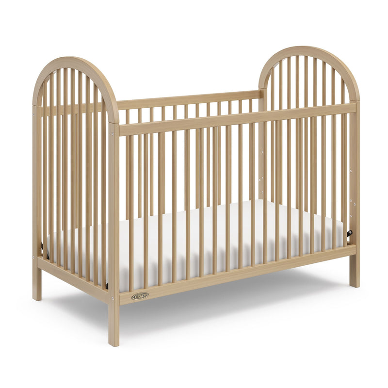Graco Olivia 3-In-1 Driftwood Convertible Crib with Adjustable Base T1