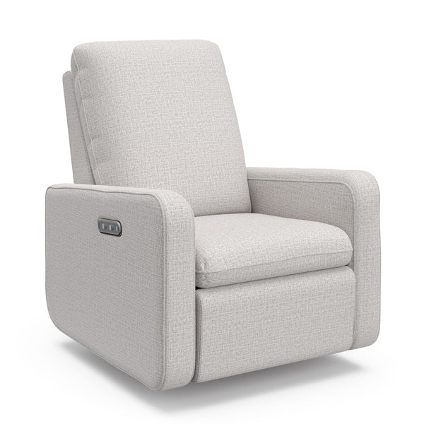 Graco Teddi 1-USB-A/1-USB-C Steel Basketweave Power Recliner & Swivel Glider T1