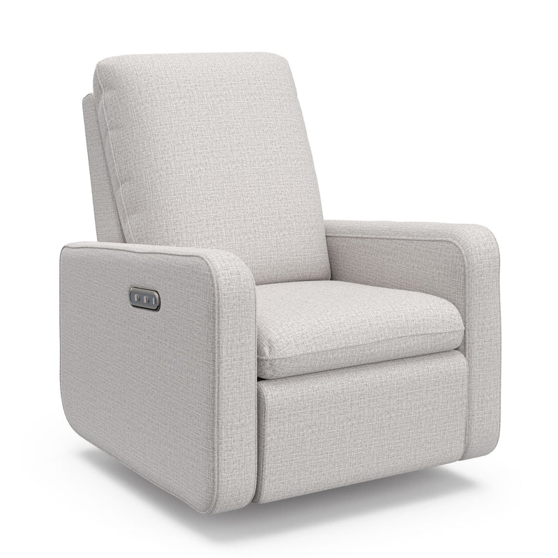Graco Teddi 1-USB-A/1-USB-C Steel Basketweave Power Recliner & Swivel Glider T1