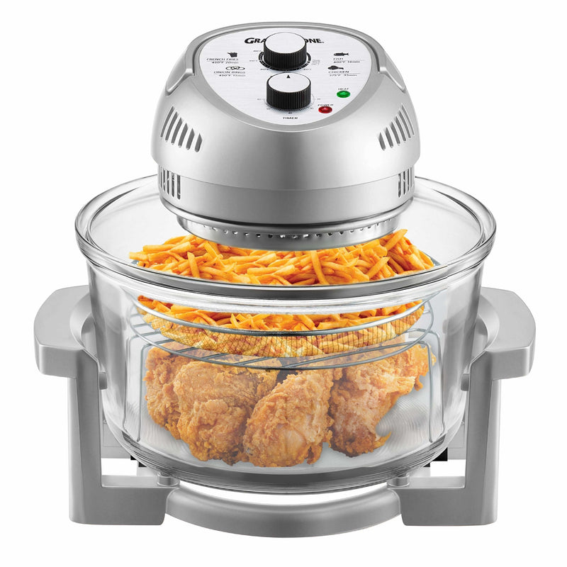 Granitestone Glass Air Fryer, Silver N6