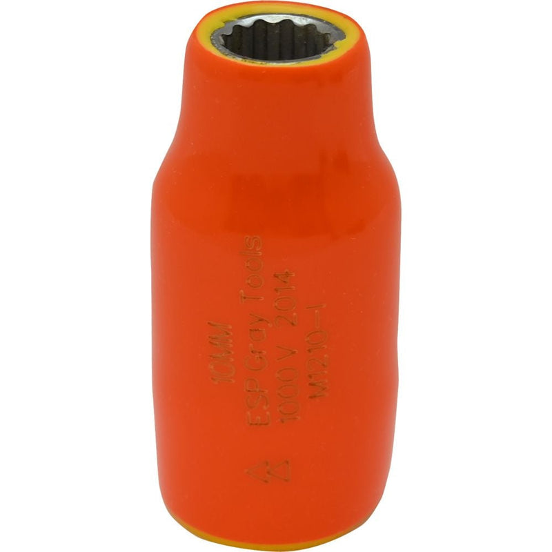 Gray Tools 1/2-in Drive Standard Length Socket, Assorted Sizes, Metric, 12 Point, 1000V Insulated K5