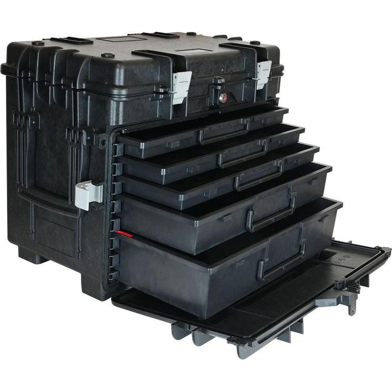 Gray Tools Mobile Tool Chest, 3 Small, 1 Medium & 1 Large Drawer, Black X5