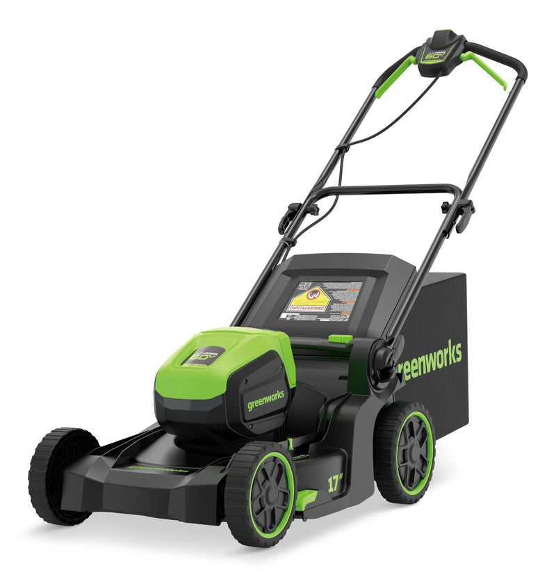 Greenworks 60V 17-in Push Lawn Mower with 4.0 Ah Battery & 3A Charger B5