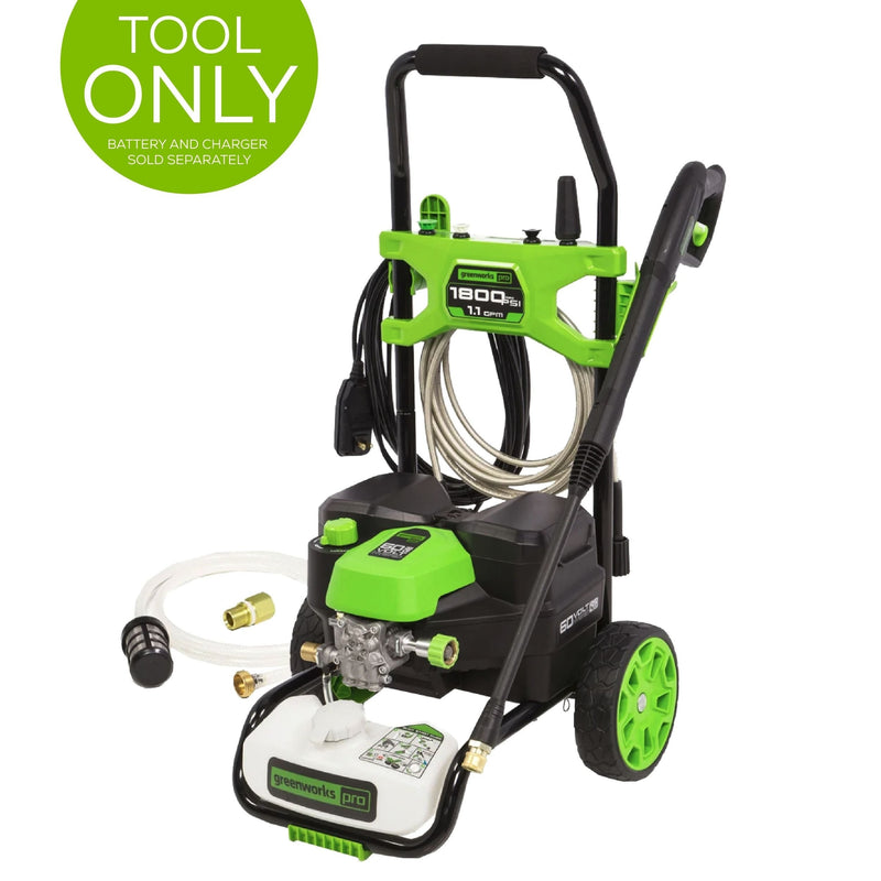 Greenworks 60V 1800PSI 1.2GPM Hybrid AC/DC Pressure Washer, Tool Only X1