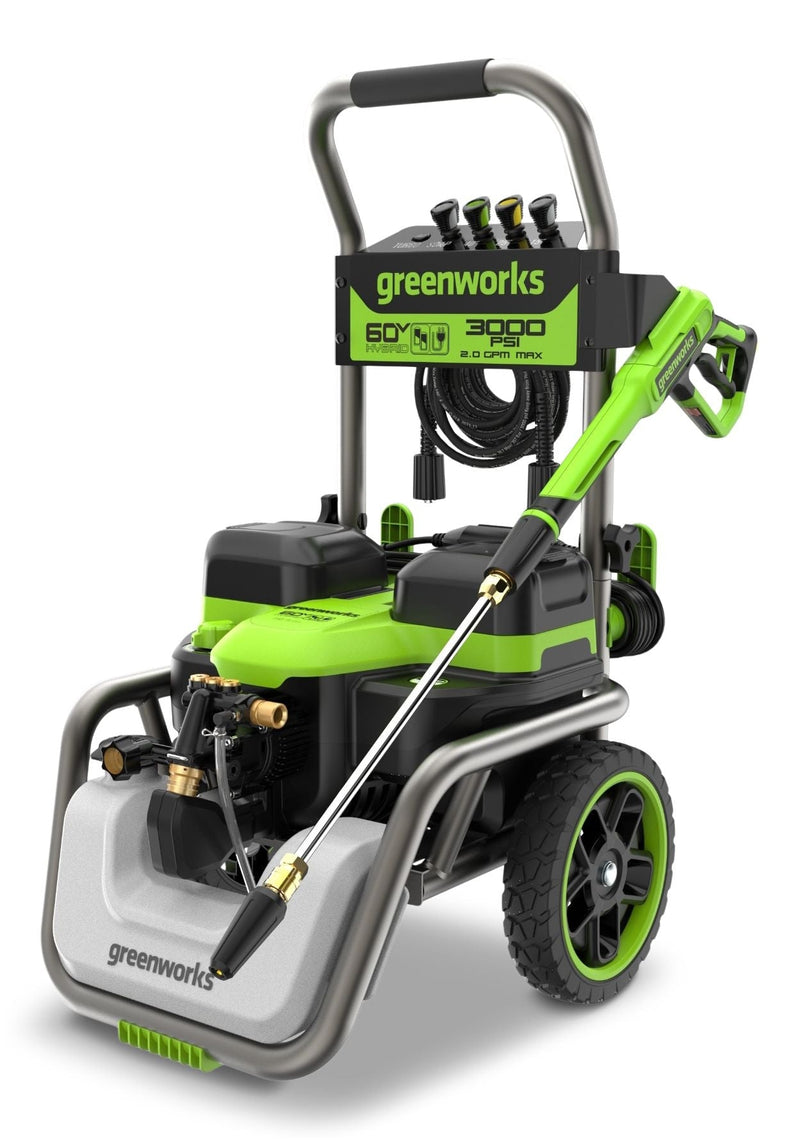Greenworks 60V 3000PSI 2.0GPM Hybrid AC/DC Pressure Washer, Tool Only M3