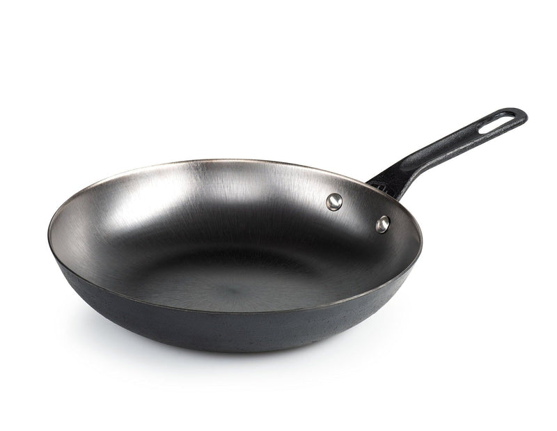 GSI Outdoors Guidecast Cast Iron Outdoor Camping Frying Pan, 10-in, Black H2