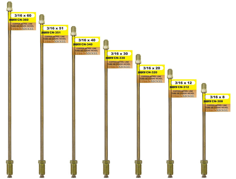 H. Paulin CN340 Copper Nickel Brake Line, Standard, 40 x 3/16-in Please make sure this part fits your need I8