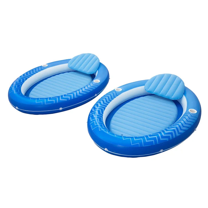 H20GO! Comfort Plush Cover Lounge Float, 2 pack U4