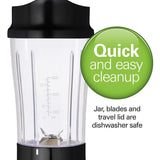 Hamilton Beach Personal Creations Single-Serve Blender with Travel Jar, Black, 414mL