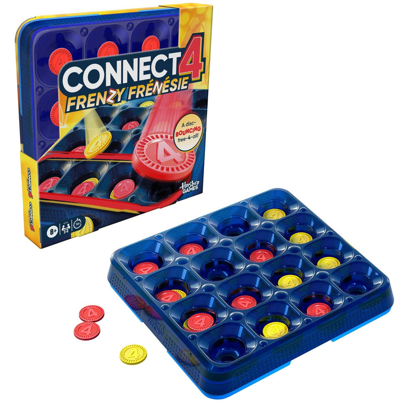 Hasbro Connect 4 Frenzy Strategy Board Game, Bilingual U8