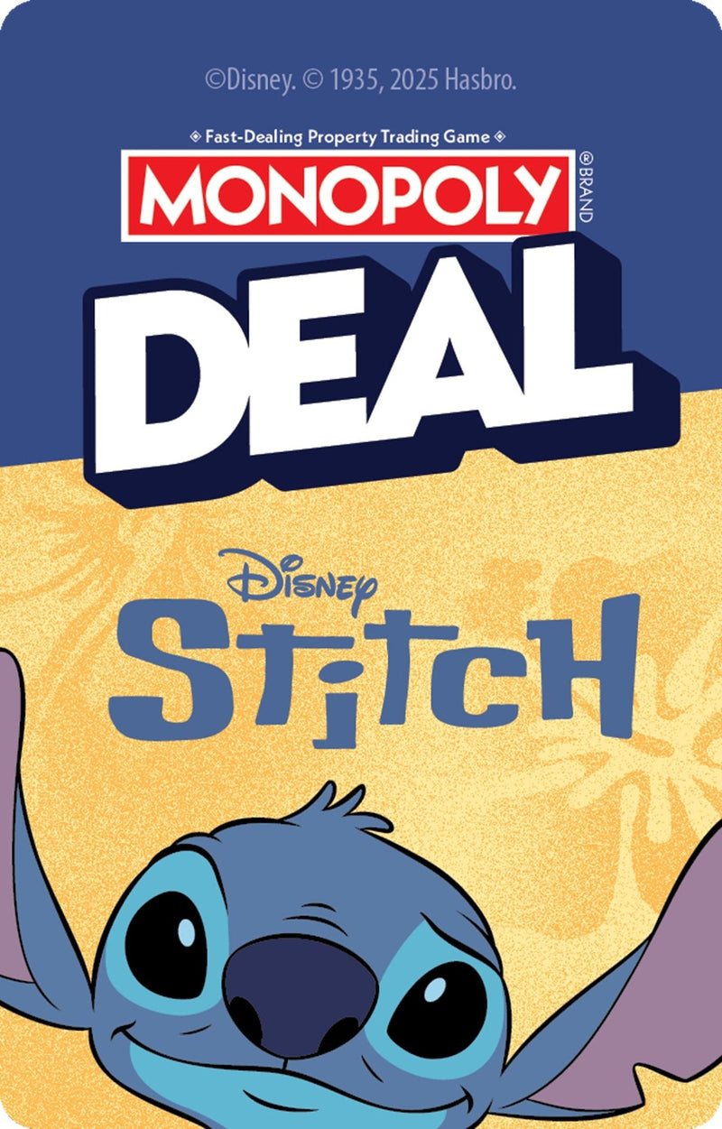 Hasbro Disney's Stitch Monopoly Deal Card Game, Bilingual P9