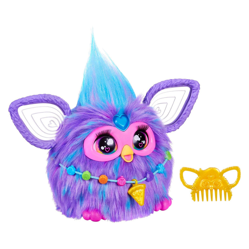 Hasbro Furby Purple Interactive Plush Toy, Electronic, French Version, Ages 6+ N9