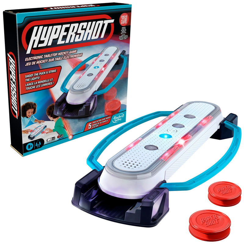 Hasbro Games Hypershot Electronic Tabletop Hockey Game, 5-in-1 Board Game, Ages 8+ J5