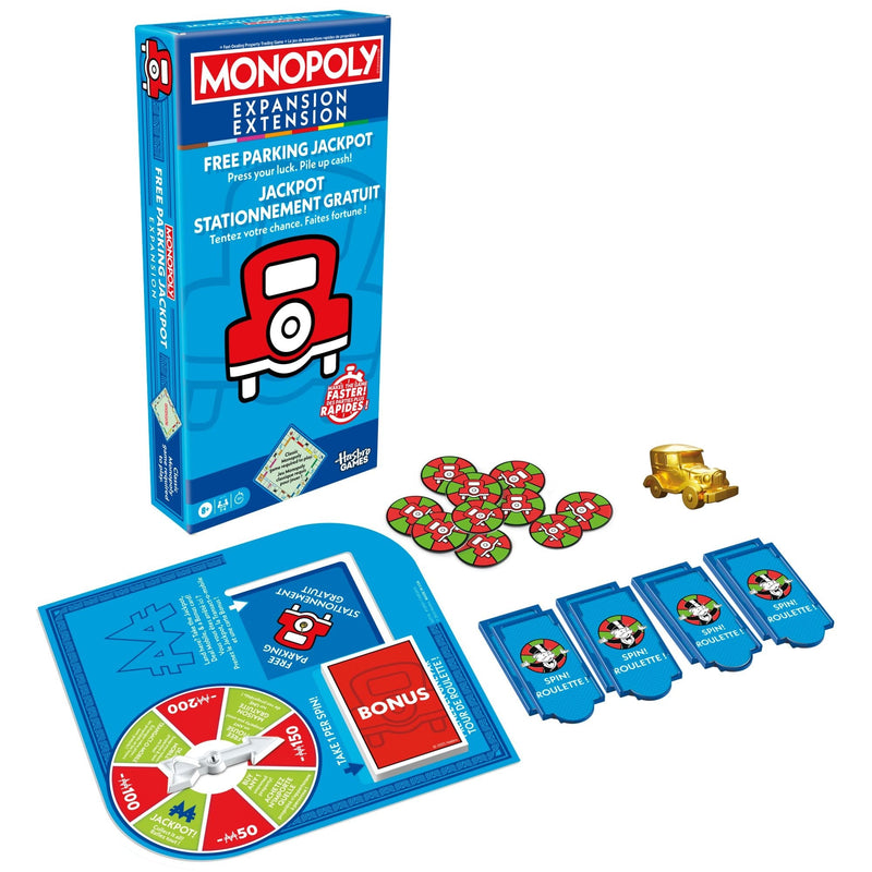 Hasbro Games Monopoly Free Parking Jackpot Expansion Pack for Classic Monopoly Game I8