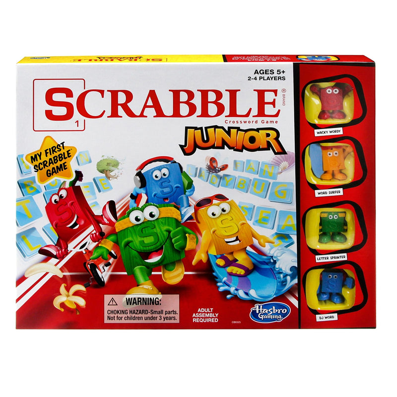Hasbro Games Scrabble Junior 2-4 Player Board Game, English/French, Ages 5+ C4