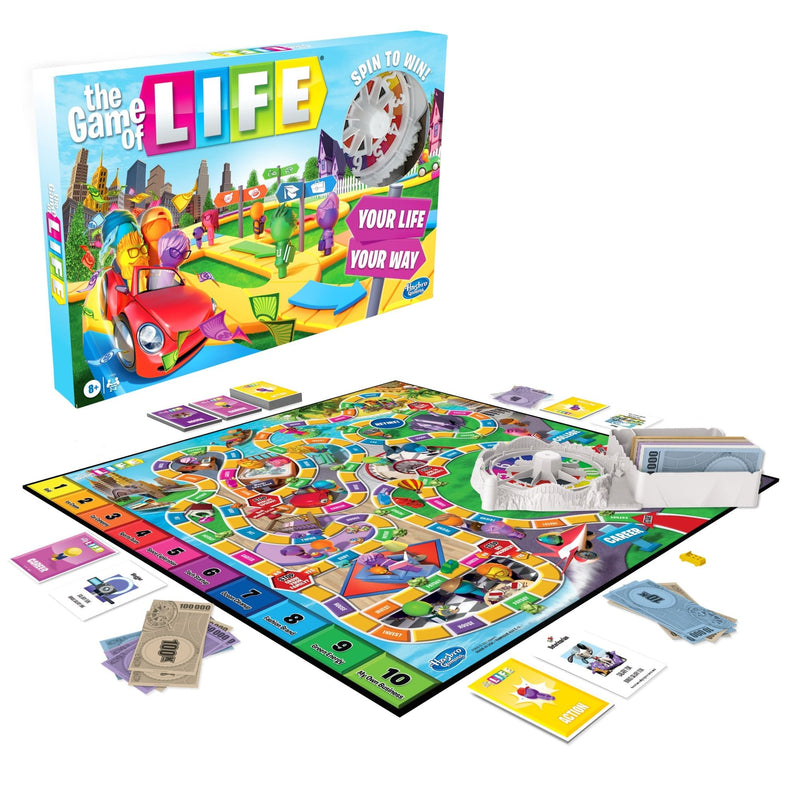 Hasbro Games The Game Of Life Classic 2-4 Player Board Game, English/French, Ages 8+ N7