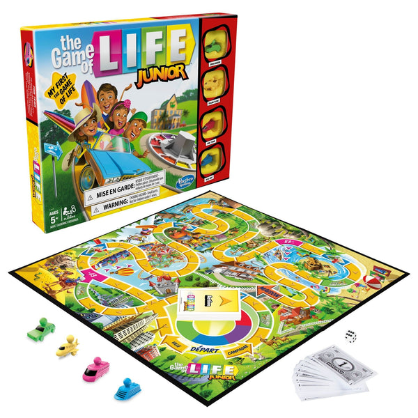 Hasbro Games The Game Of Life Junior 2-4 Player Board Game, English/French, Ages 5+ Z3