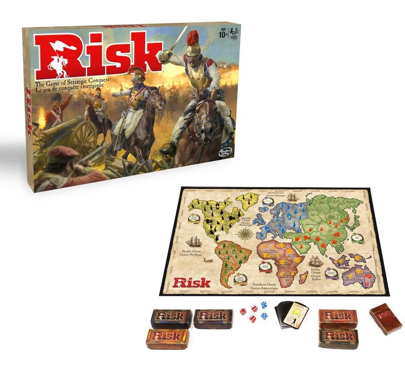 Hasbro Risk Strategy Board Game, Includes 12 Secret Missions, Ages 10+ B2