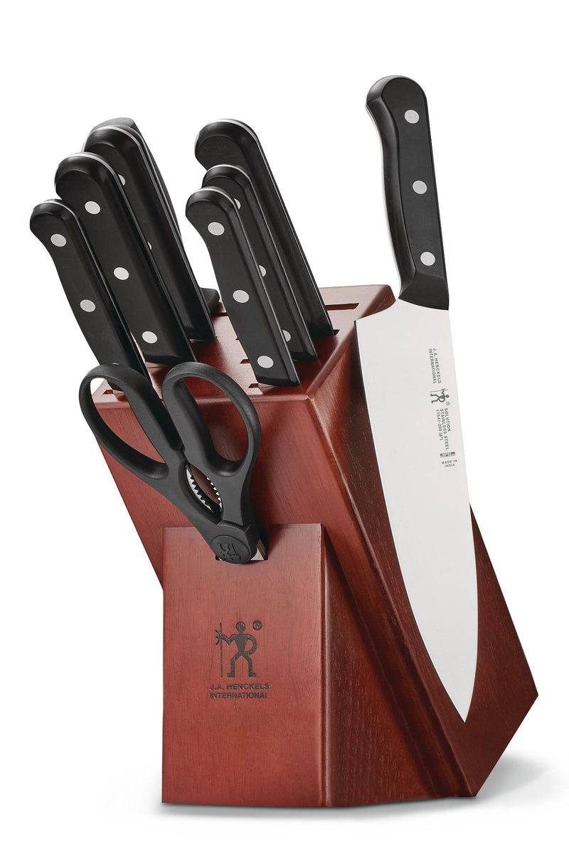 Henckels Solution Stainless Steel Knife Block Set, 10-pc Z0