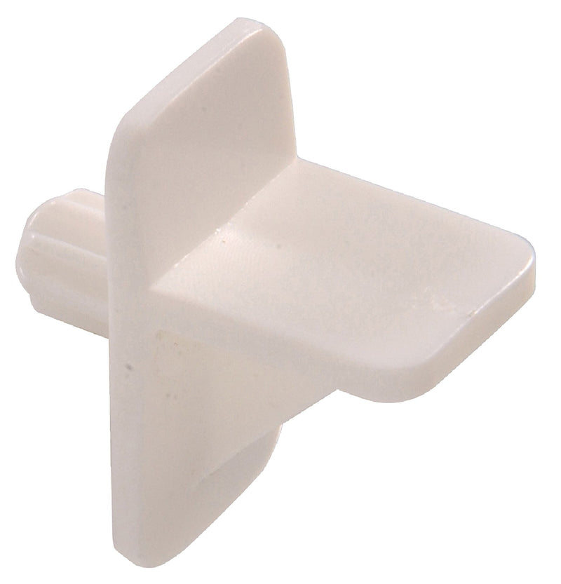 Hillman Plastic Square Shelf Pin, Easy to InstAll, 1/4-in, White N4