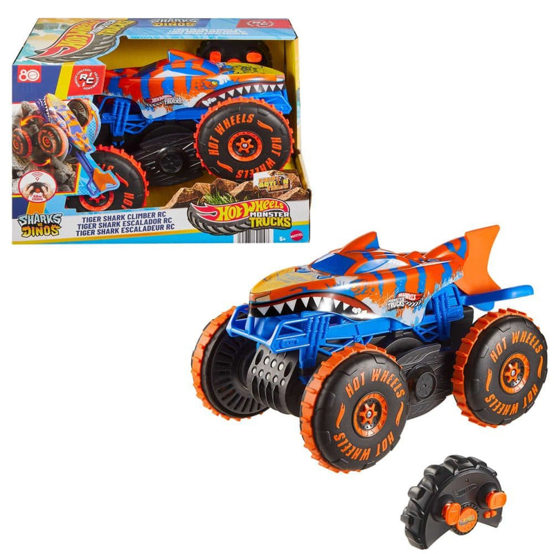 Hot Wheels Monster Tricls R/C Tiger Shark Climber for Ages 5+ M9