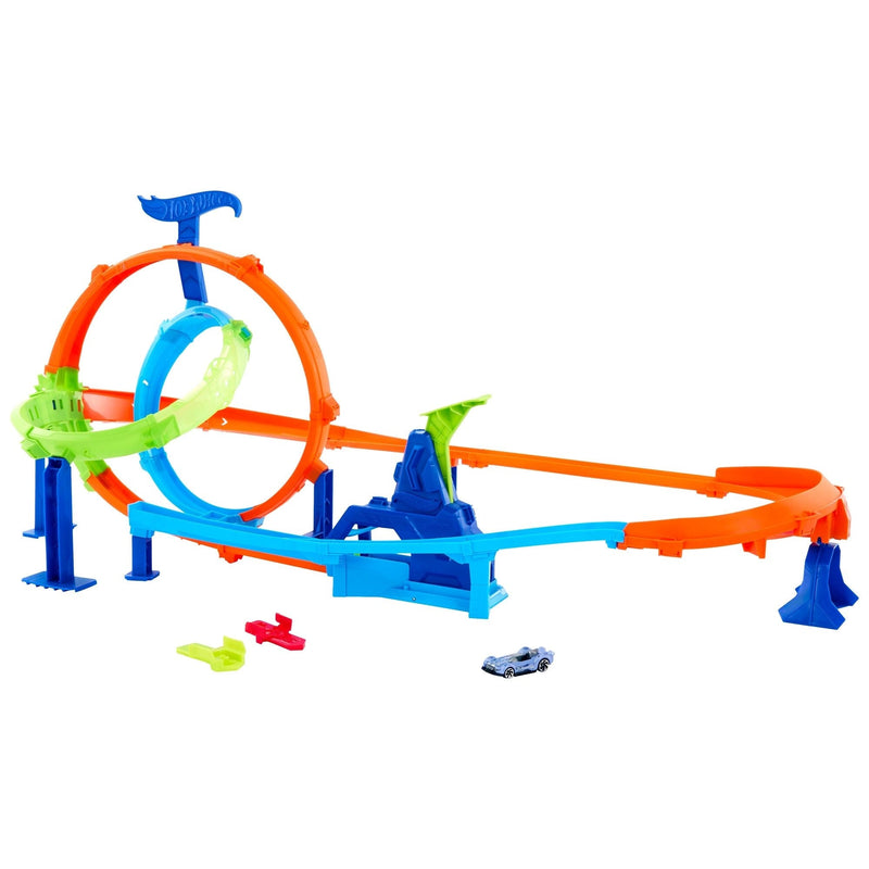 Hot Wheels Rapid Launch and Loops Car Set I0