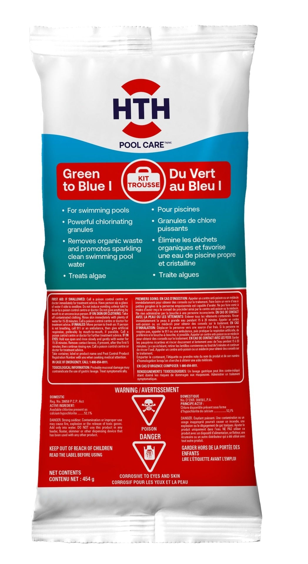 HTH Green to Blue Pool Shock System for Swimming Pools