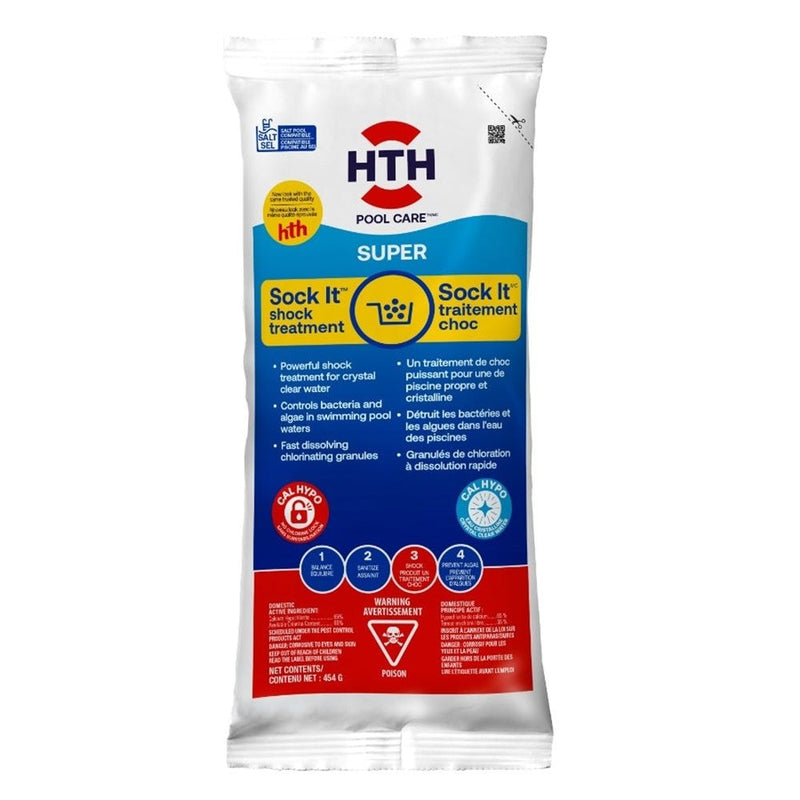HTH Sock It, Pool Shock Treatment, Controls Bacteria & Algae in Swimming Pool T4