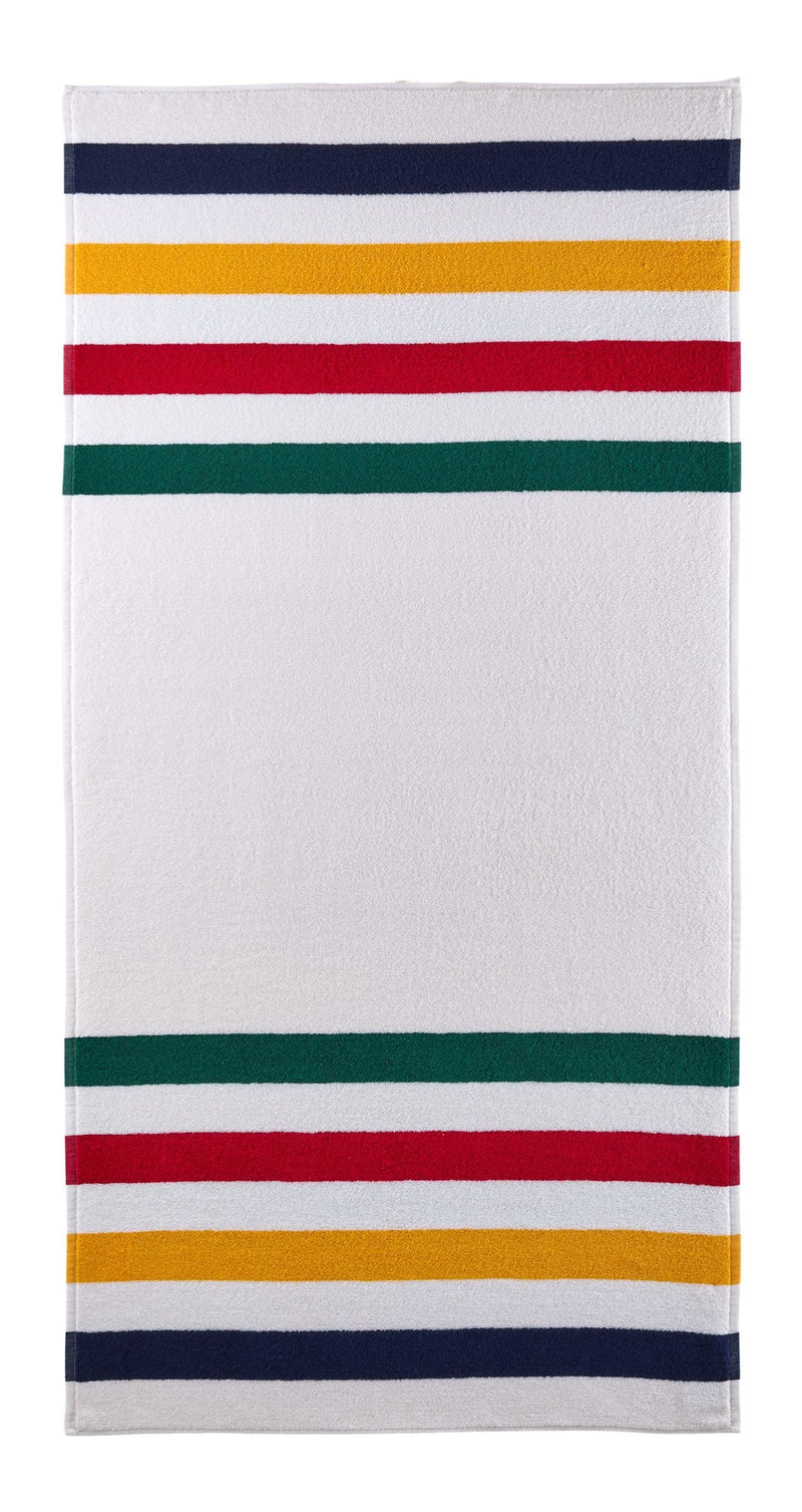 Hudson’s Bay Stripes Beach Towel, Classic Horizontal, Multi-Coloured, 70-in x 40-in L1