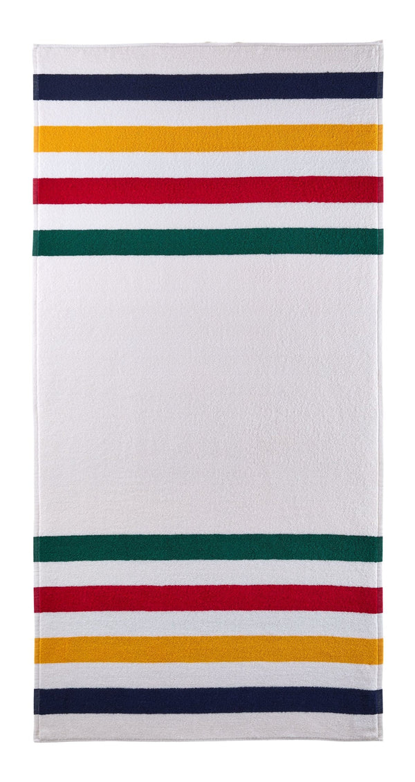 Hudson’s Bay Stripes Beach Towel, Classic Horizontal, Multi-Coloured, 70-in x 40-in K6