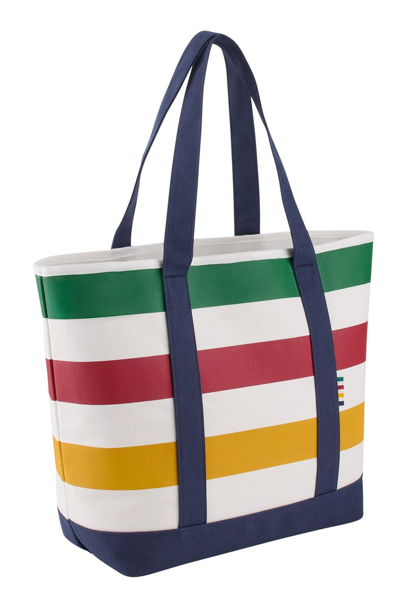 Hudson's Bay Stripes Signature Canvas Tote Bag, 7.5-in, Navy I8