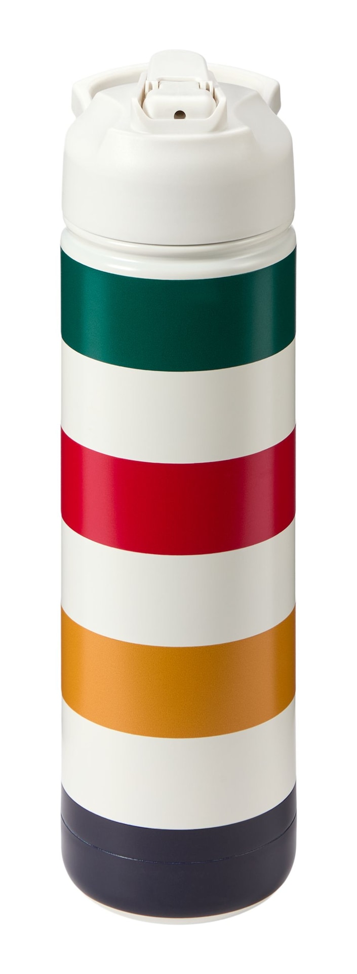 Hudson's Bay Stripes Signature Water Bottle, 26-oz, White Q2