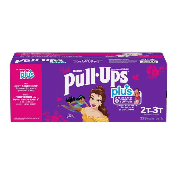 Huggies Pull-Ups Plus Training Pants 2T - 6T Girl I9