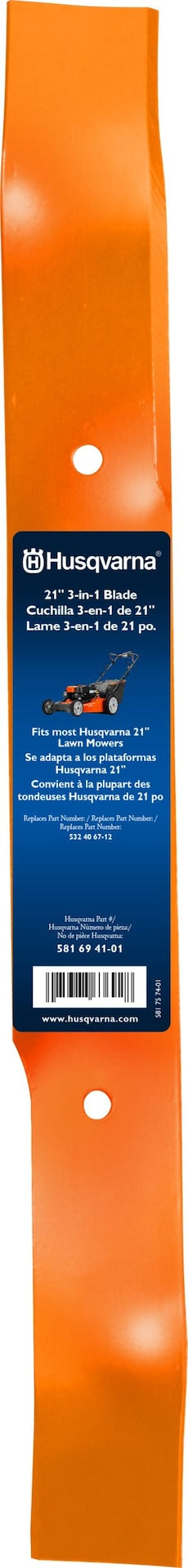 Husqvarna 3-in-1 Lawn Mower Replacement Blade, 21-in F8