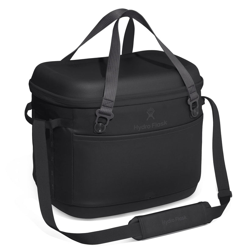Hydro Flask Carryout Compact Insulated Soft Cooler with Shoulder Strap, Black, 30 L J8