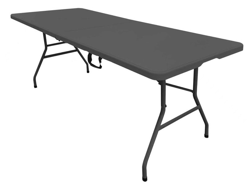 Iceberg 6' Folding Table, Black/Grey A1