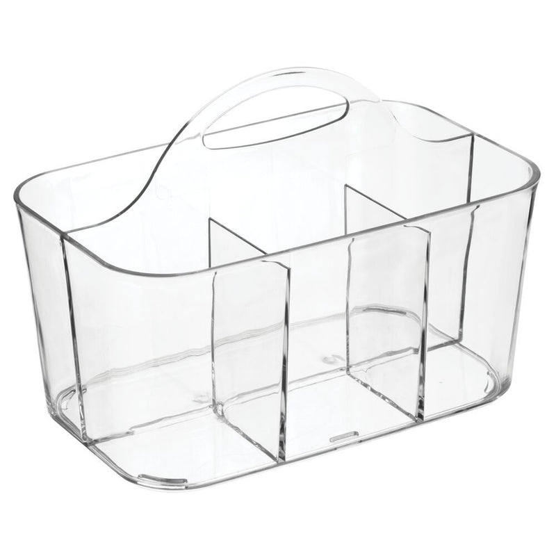 iDesign RPET Clarity Bathroom Organizer Caddy, Clear R0