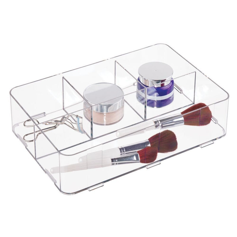 iDesign RPET Clarity Cosmetic Drawer Organizer, Clear C3