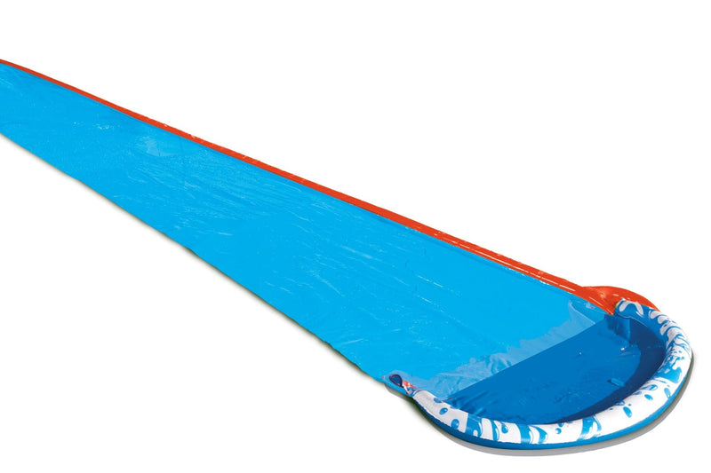 Inflatable Soak N' Splash Water Slide Slip & Slide with Sprinkler, Blue, 16-ft, Ages 5+, for Beach/Pool Fun Activities A2