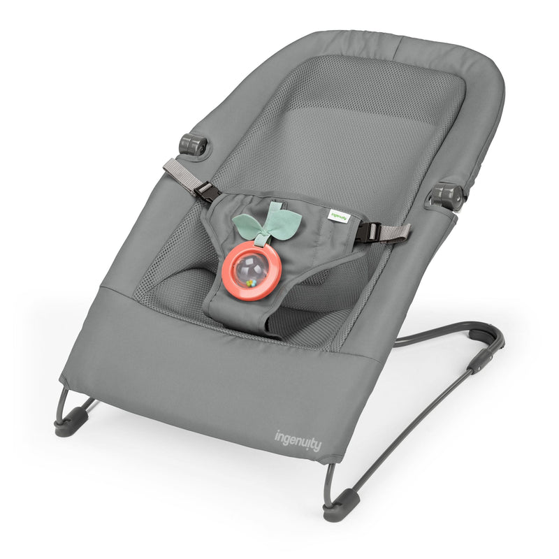 Ingenuity HPP Fold Flat Baby Bouncer, Grey V9